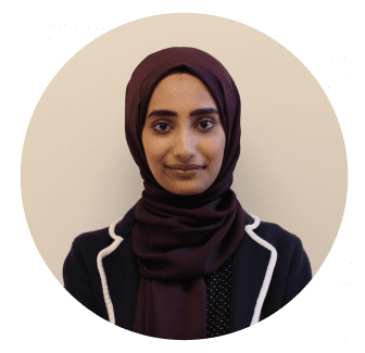 Headshot of Aisha Saleem (Career Peer Educator Lead)