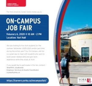 On-Campus Job Fair @ Vari Hall