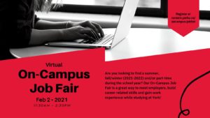 Virtual On-Campus Job Fair @ Virtual